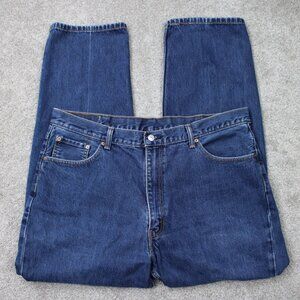 Levis 550 Jeans Mens 42x32 Blue Relaxed Fit 100% Heavy Cotton 5-Pocket Denim